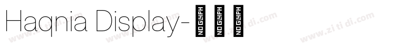 Haqnia Display字体转换
